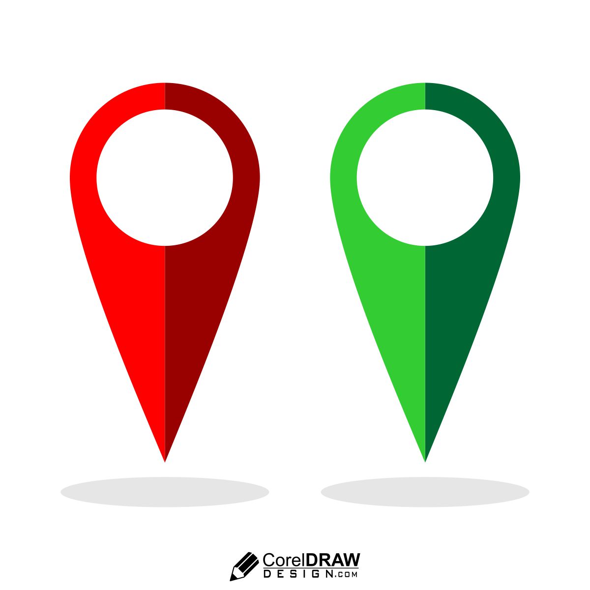 Download location icon vector free design | CorelDraw Design (Download ...