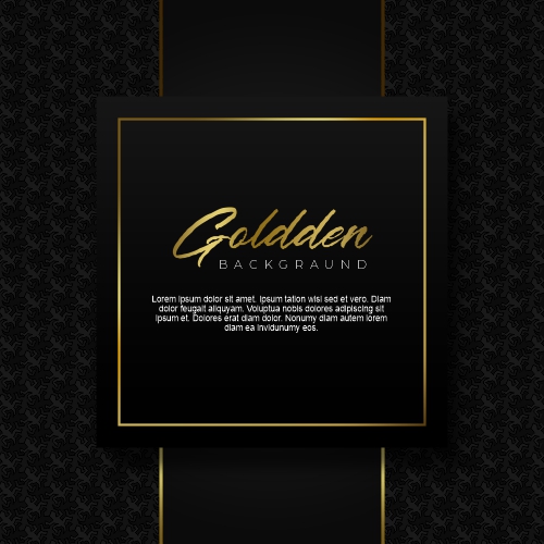 Luxury Background With Golden Elements Free Vector