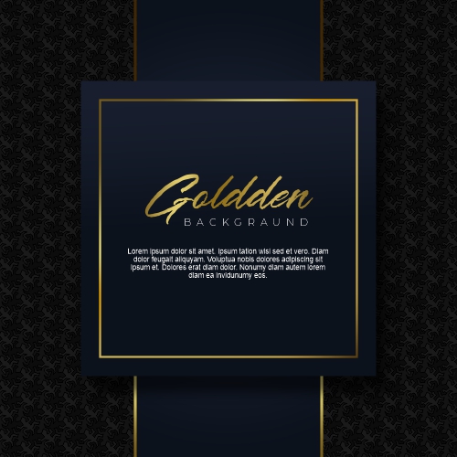 Luxury Background With Golden Elements Free Vector Backgraund