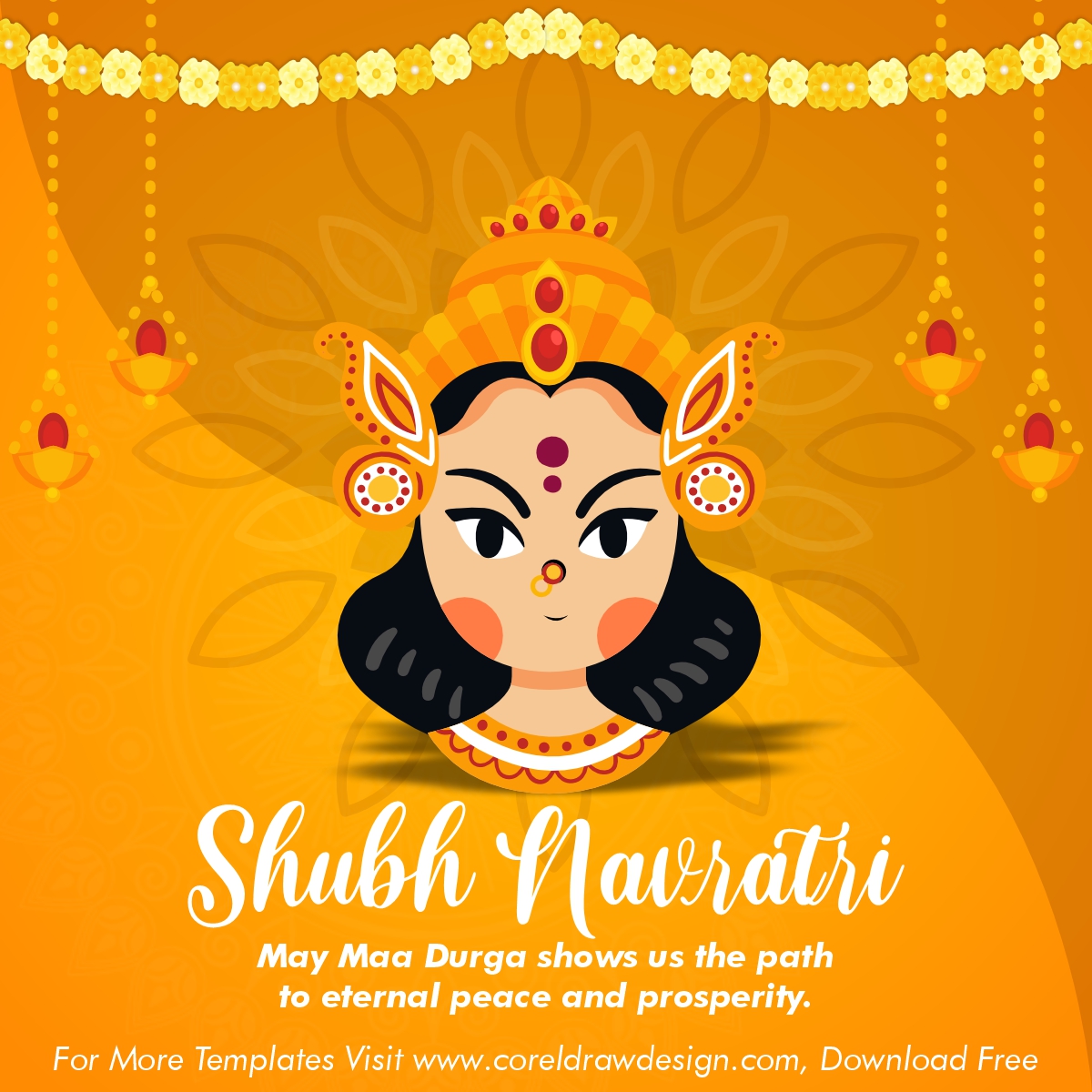 Download Maa Durga Happy Navratri Greeting Download Free From ...