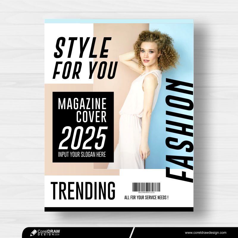 Magazine Cover Fashion Free Vector Design