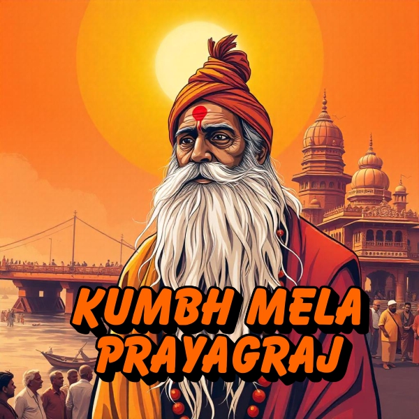 Maha Kumbh Mela 2025 Creative Cartoon Vector Design Download For Free HD Quality