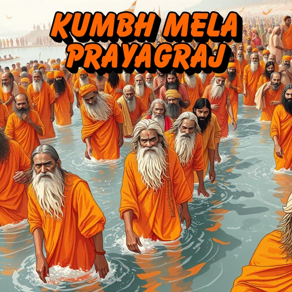 Maha Kumbh Mela 2025 Greeting Digital Art Vector Design Download For Free