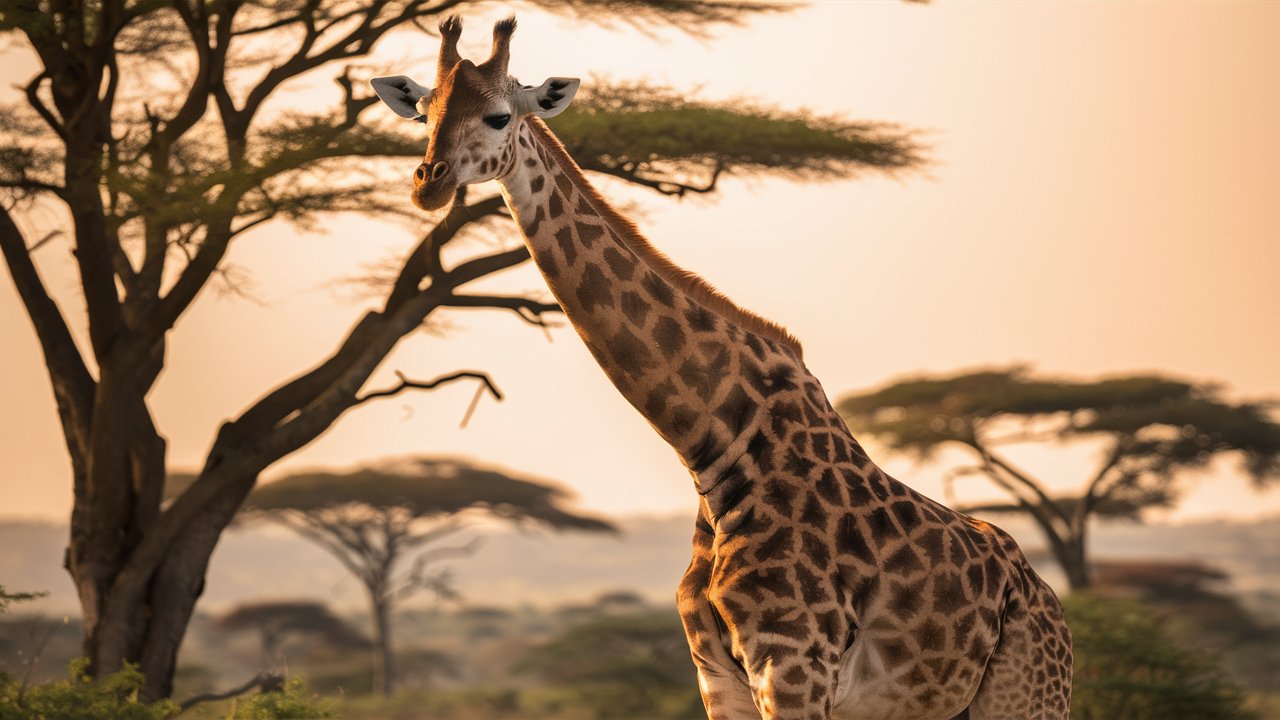 Majestic closeup of giraffe hd stock image