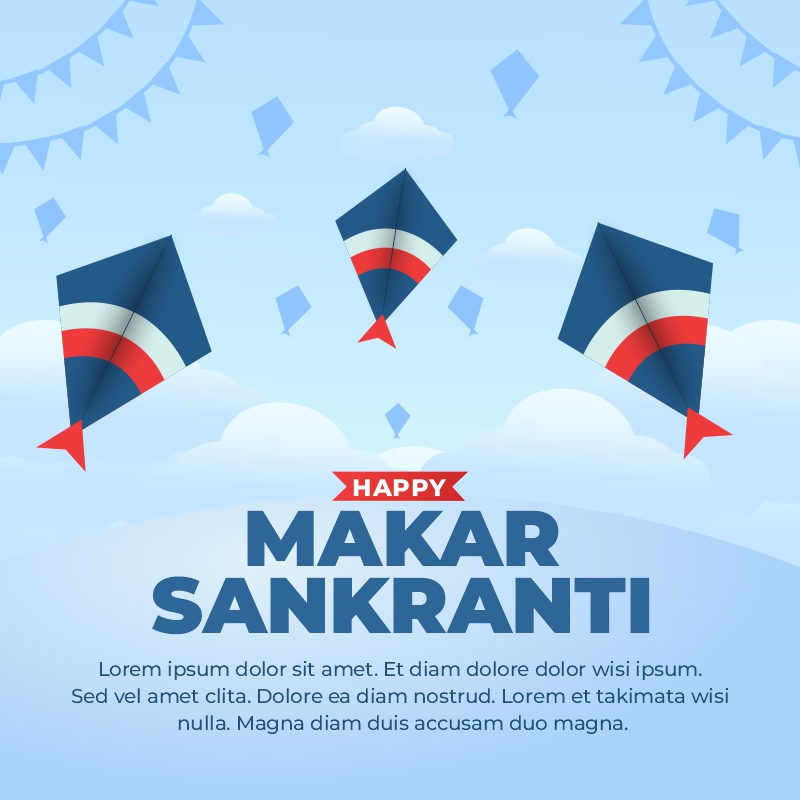 Makar Sankranti is the cheerful festival of india happy makar sankranti vector image