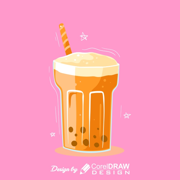 Mango Drink Vector illustration Download For Free With Cdr File