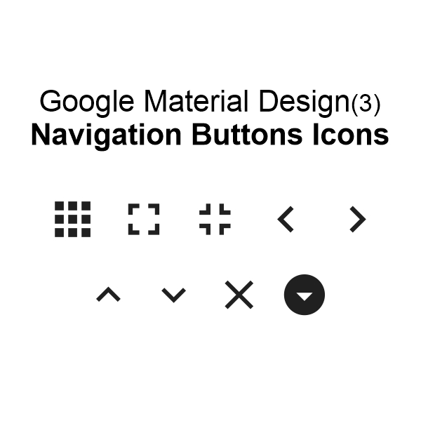 Material Design3 Navigation Button Icons Download For Free