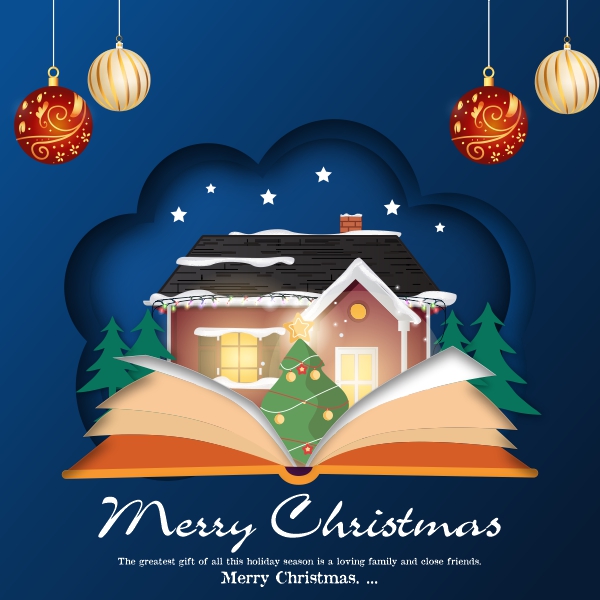 Merry Christmas 2024 Creative Vector illustration Design Download For Free With CDR File