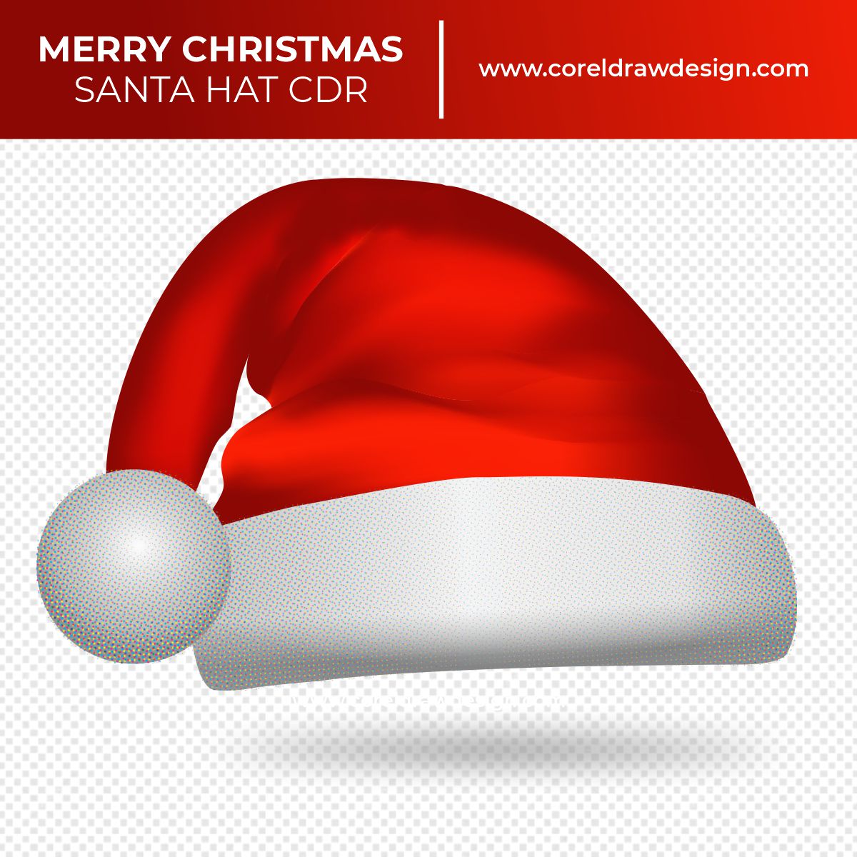 Merry Christmas Santa Claus Hat Cdr Free Vector