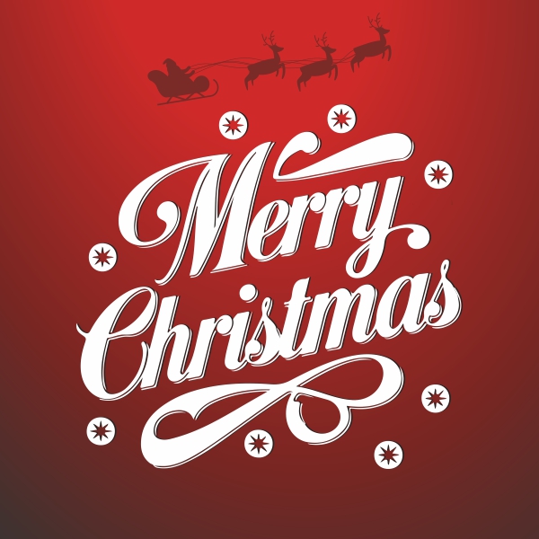 Merry Christmas Typography Text CDR Vector Download For Free