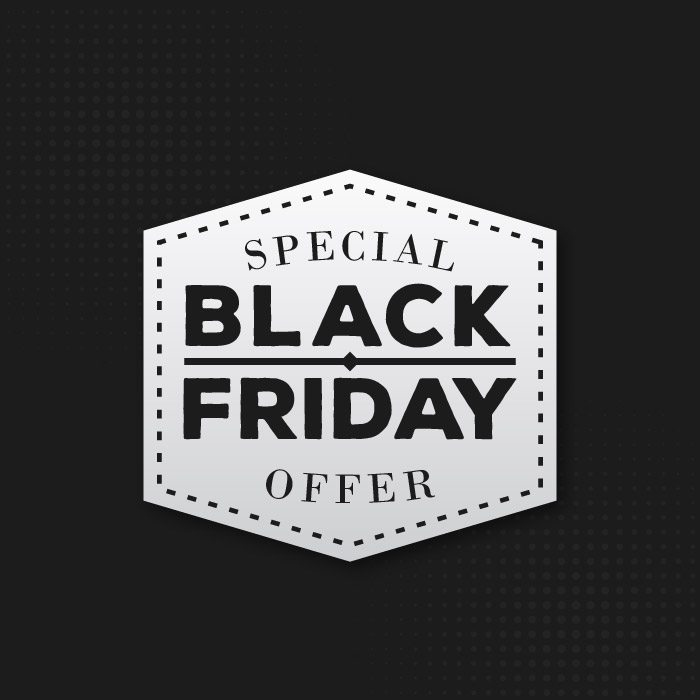 Minimal Abstract black friday sale label vector cdr