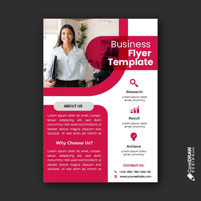 Minimal Corporate Flyer Vector template