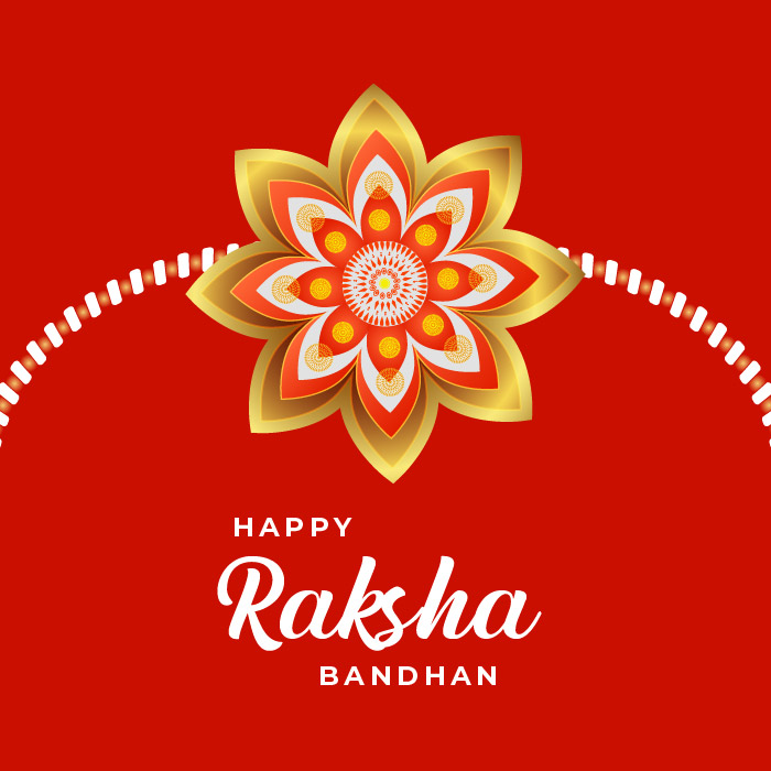 Minimal simple festival rakshabandhan rakhi creative wishes vector cdr