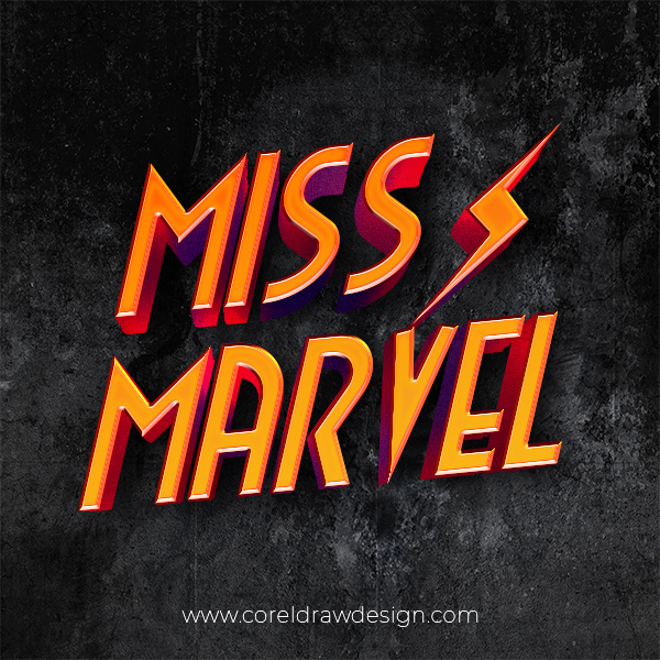 MissMarvel Font Text Editable PSD Effect Trending 2021 Photoshop Free Template Download