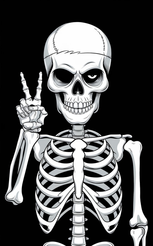 Mobile Wallpaper Human Skeleton free Download 