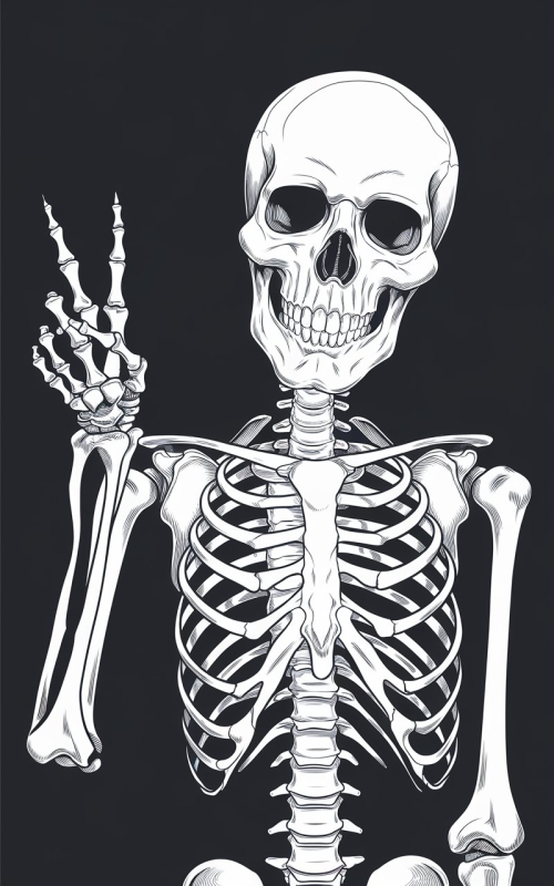 Mobile Wallpaper Human Skeleton free Download