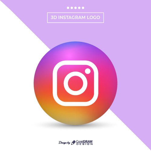 Modern 3d Instagram Logo