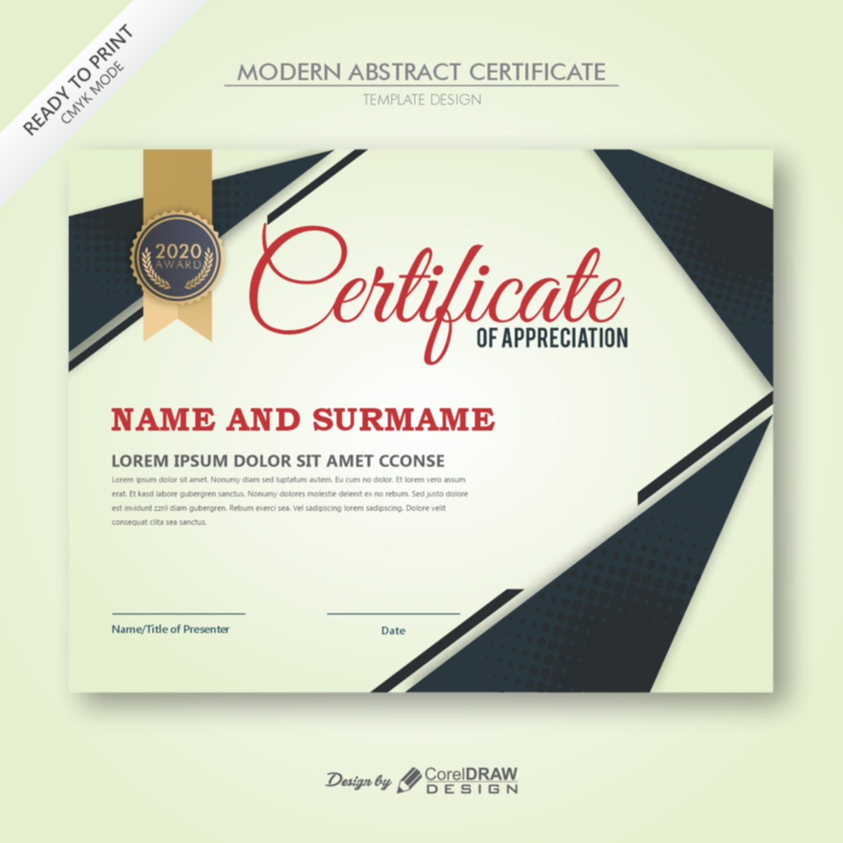 download certificate templates for coreldraw