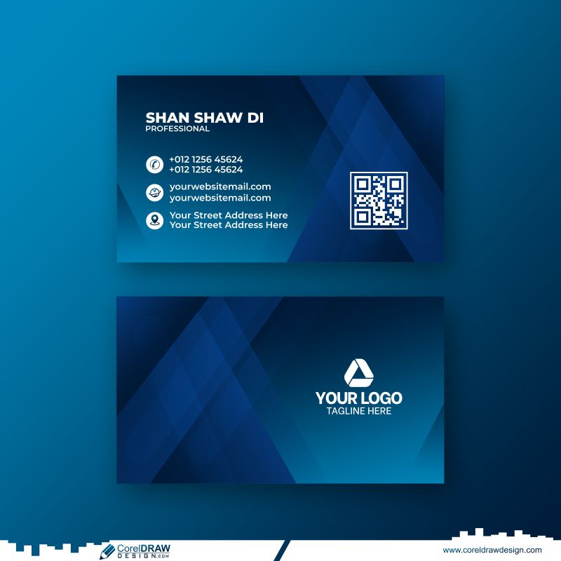 modern abstract fluid gradients business card dowanload design 