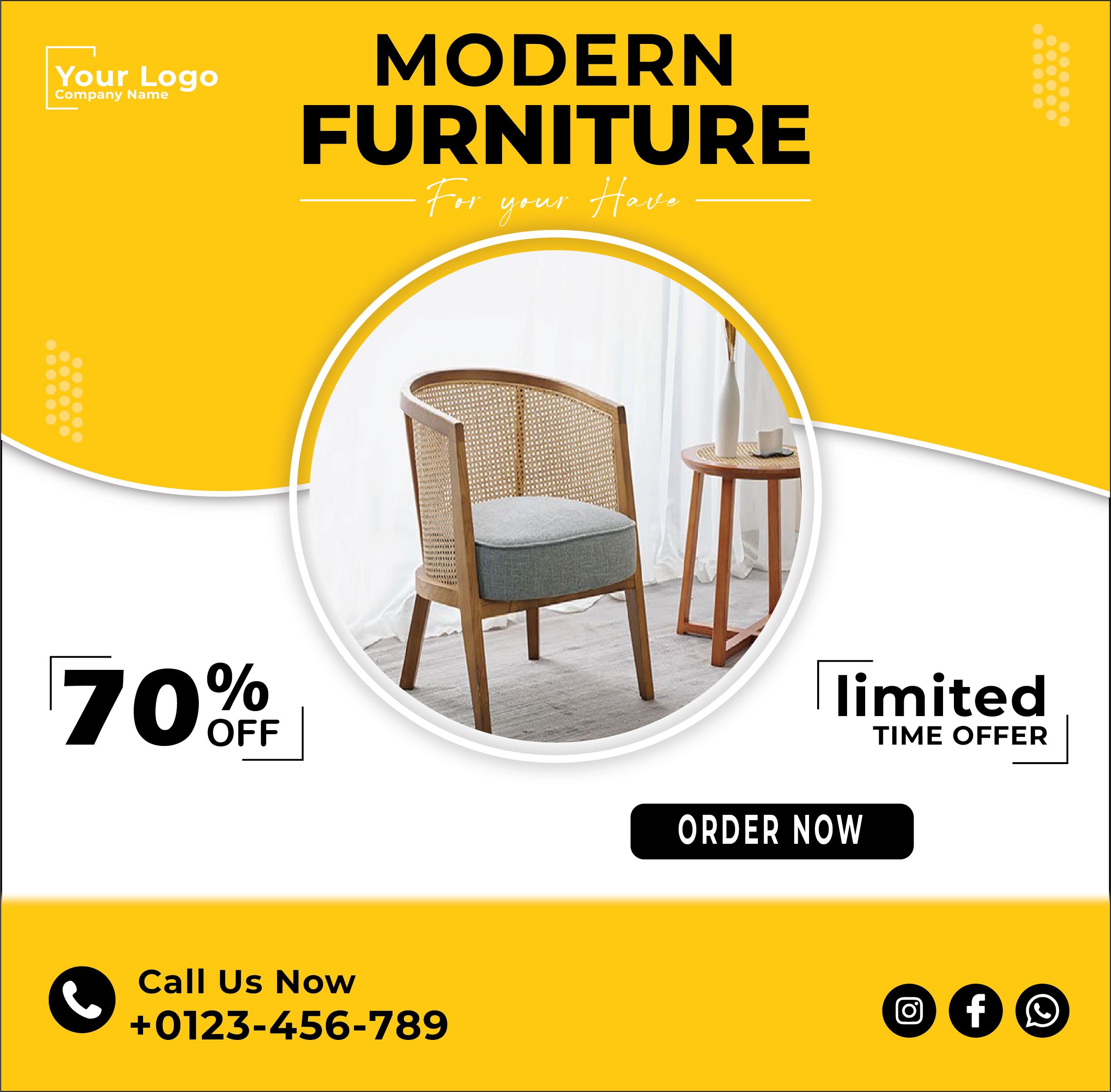 Modern Furniture Special Offer Creactivity & Design in Adobe ilustration  For Free In Corel Draw Design