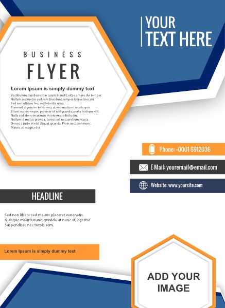 Modern stylish Business brochure card design download for free