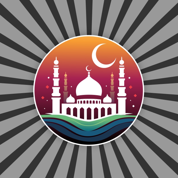 Mosque Masjid Vector Banner Creative Design For Free In CDR file