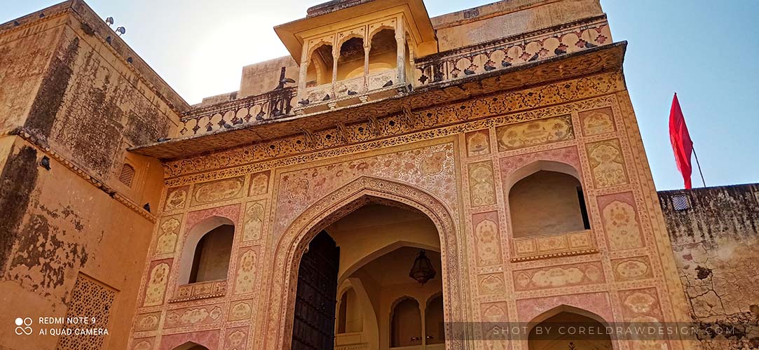 Mughal Architectural Building Amber Fort 