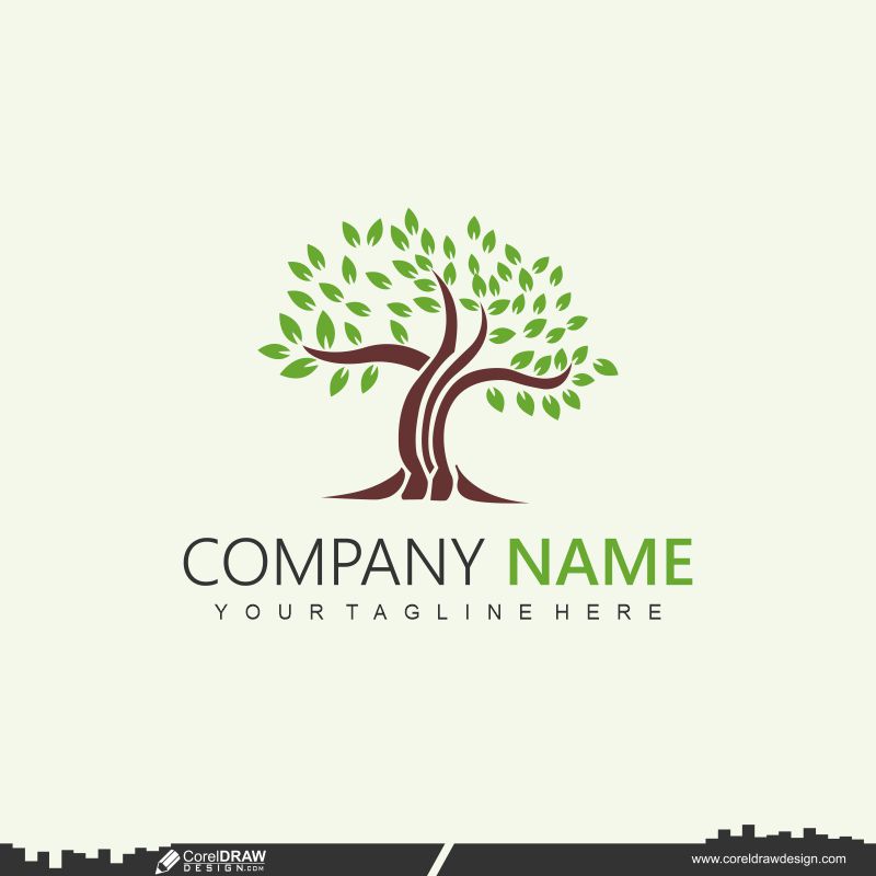 Nature Old Tree logo customizable tree logo templates