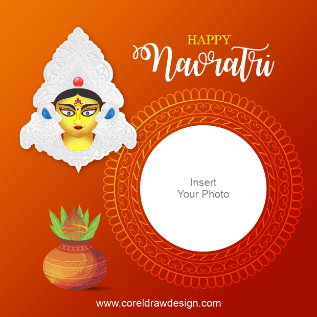 Download Hindu Festival Navratri Banner Design with Photo frame, Free  Editable Vector Template, Free CDR by CorelDrawDesign | CorelDraw Design  (Download Free CDR, Vector, Stock Images, Tutorials, Tips & Tricks)