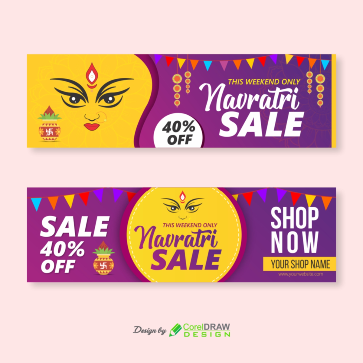 Navratri Sale Banner Design