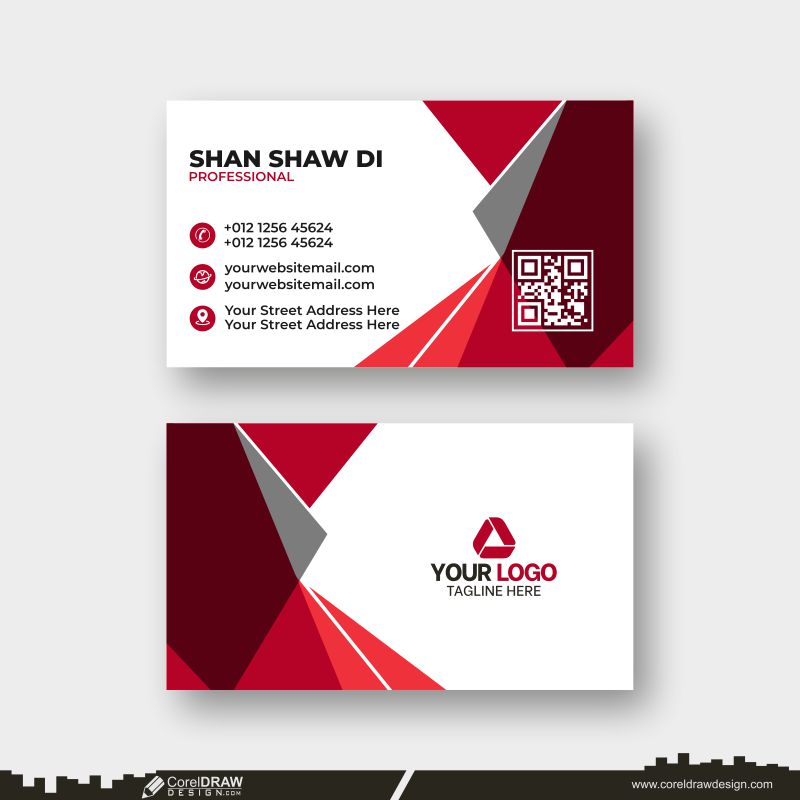 new  abstract business card download design