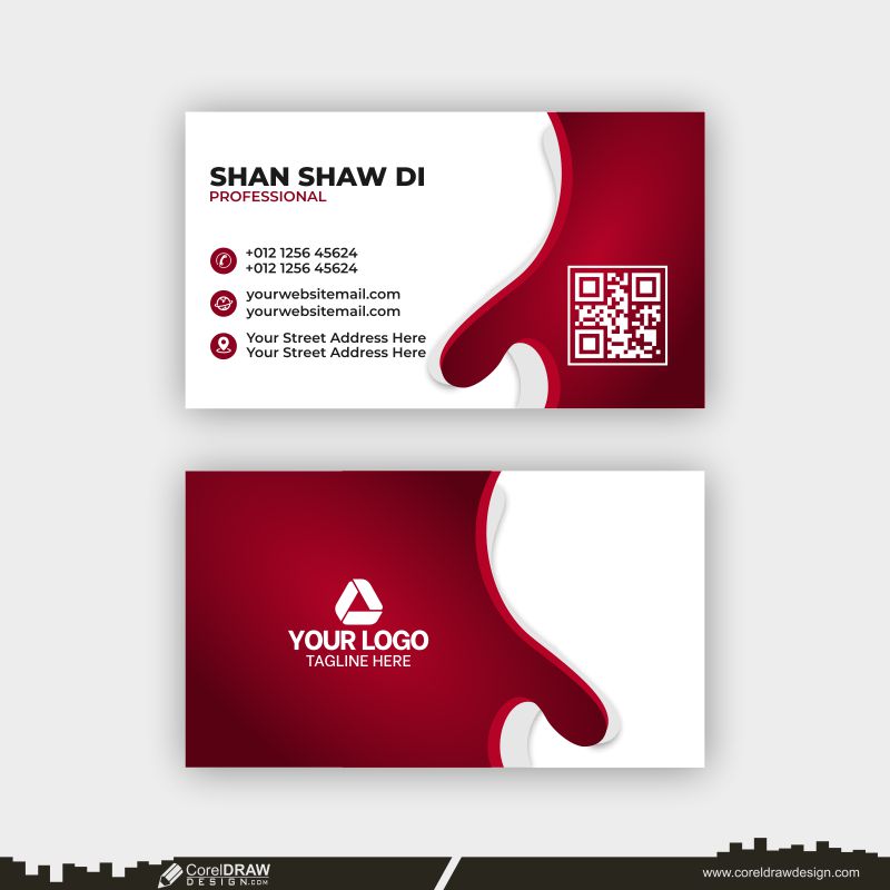 new abstract business card download design