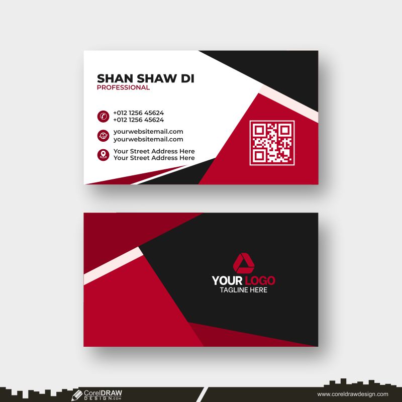 new abstract business card vector download design