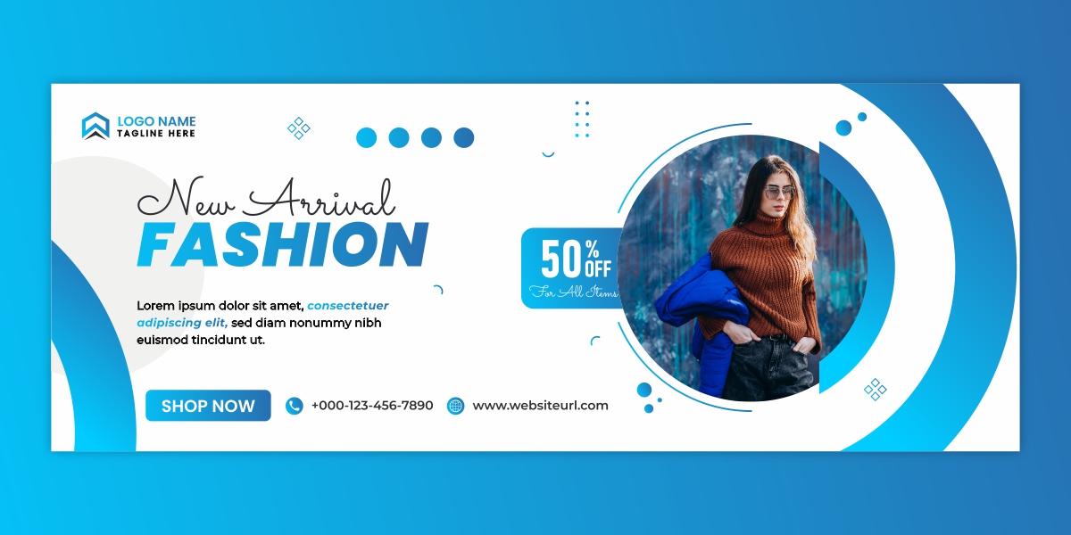 New Arrival fashion sale poster design download for free