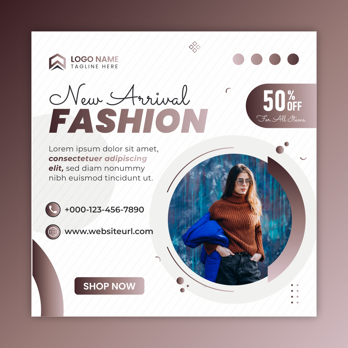 New Arrival fashion sale poster design download for free