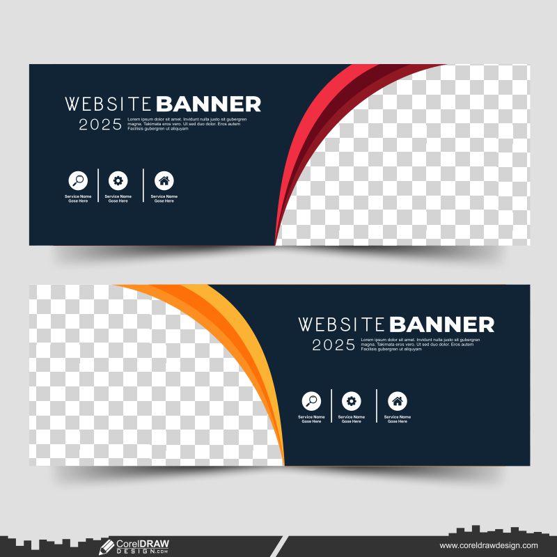 New Color Website Banner Design Premium Design