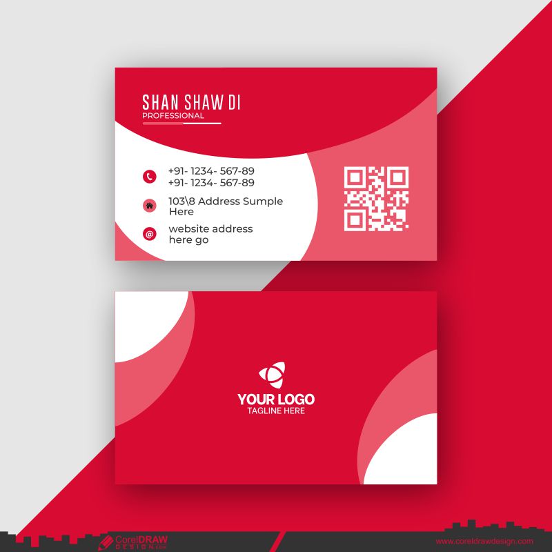 New Corporate Business Card Design Free Vector CDR