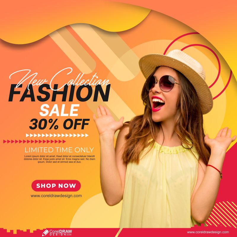 new fashion sale banner design cdr download