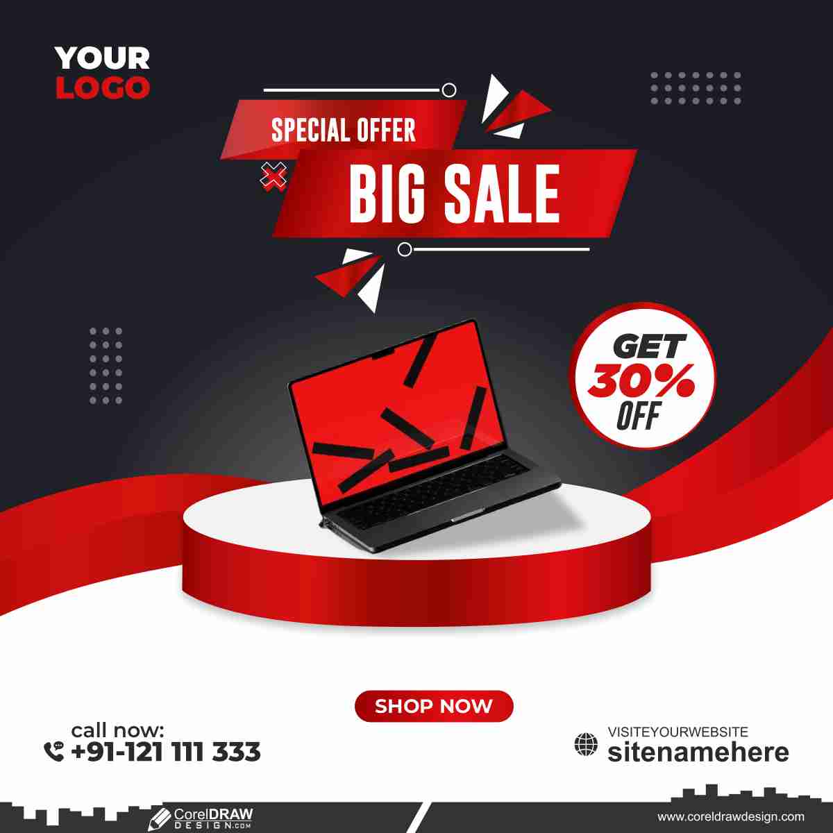 new sale offer banner and poster template design