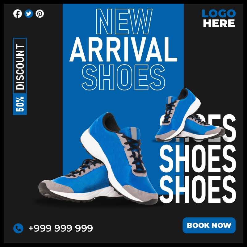 Download New shoes discount poster design, Shoes poster design free ...