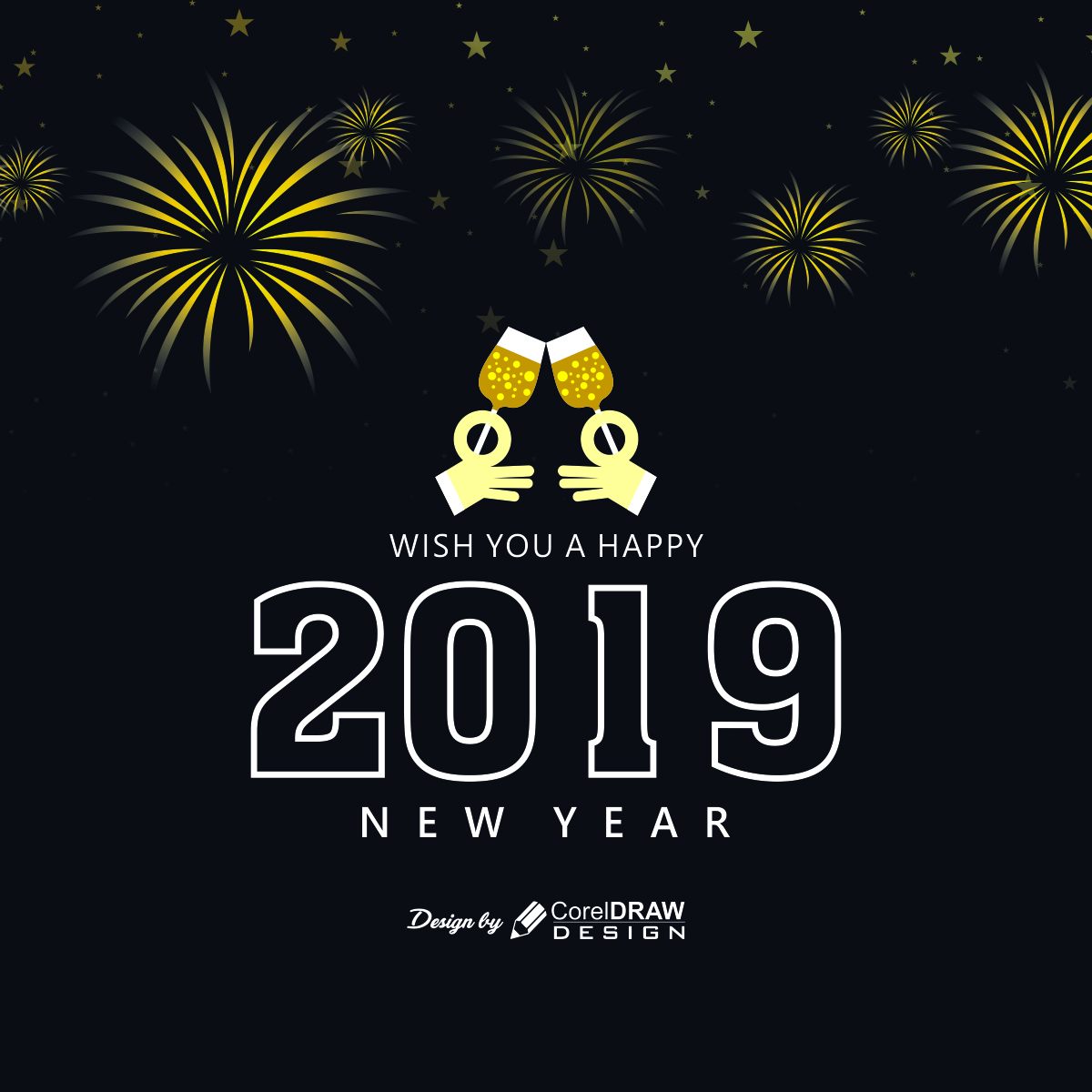 New Year 2019 Party Background