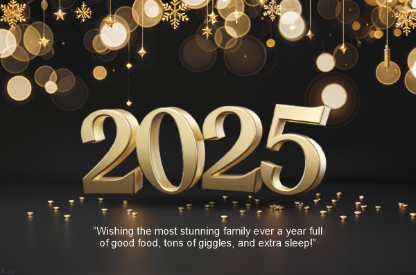 New Year 2025 Golden Number Vector CDR Template Download For Free