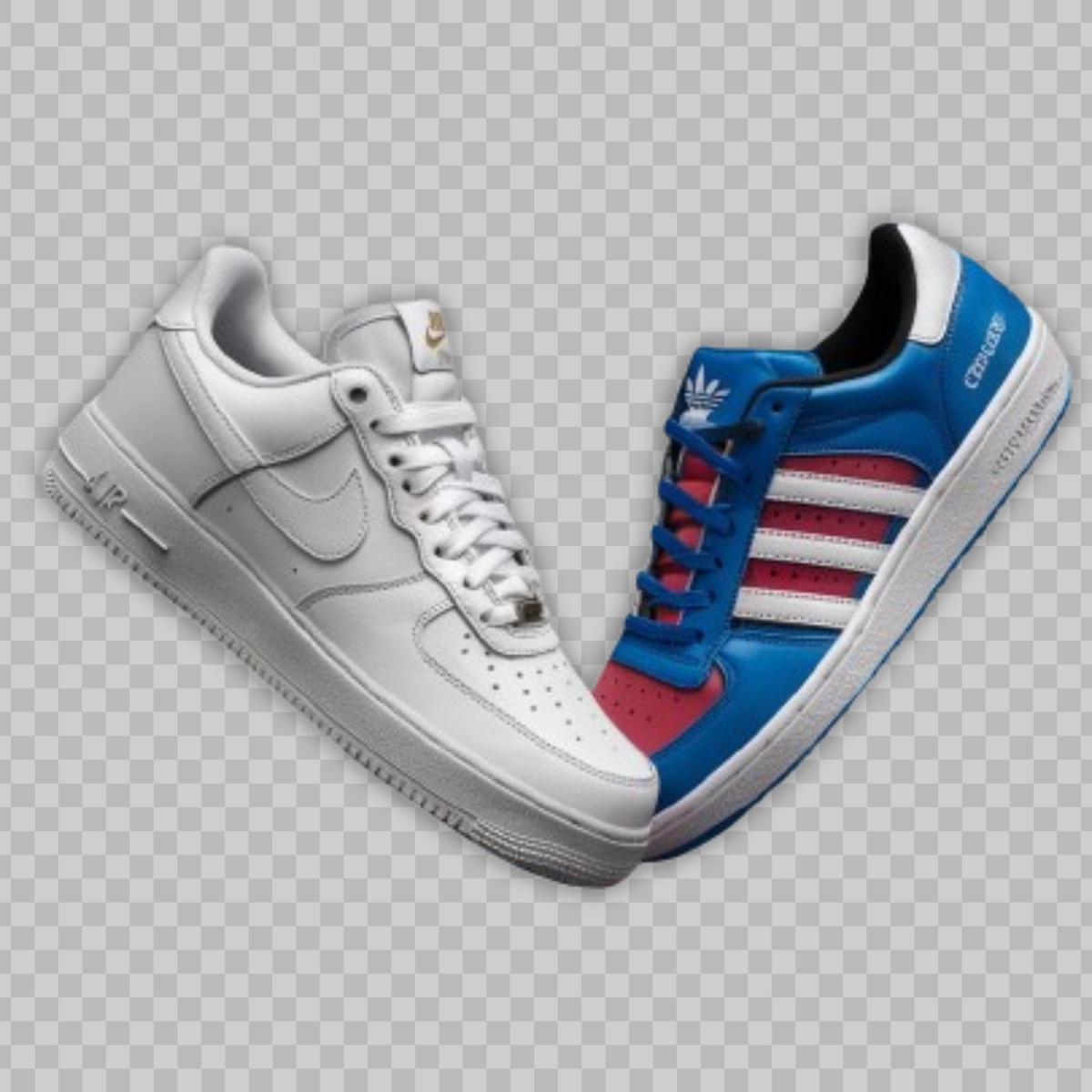 Download Nike Air Force 1 and Red blue adidas shoe PNG image download for free CorelDraw Design Download Free CDR Vector Stock Images Tutorials Tips Tricks