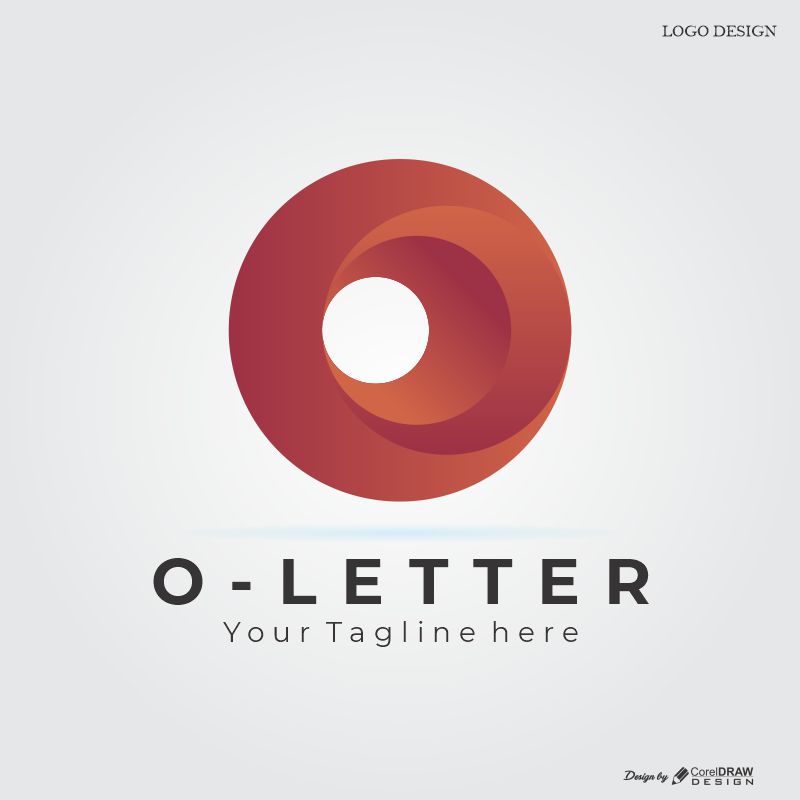 O Letter Logo Download From Coreldrawdesign Free Template Creative Design