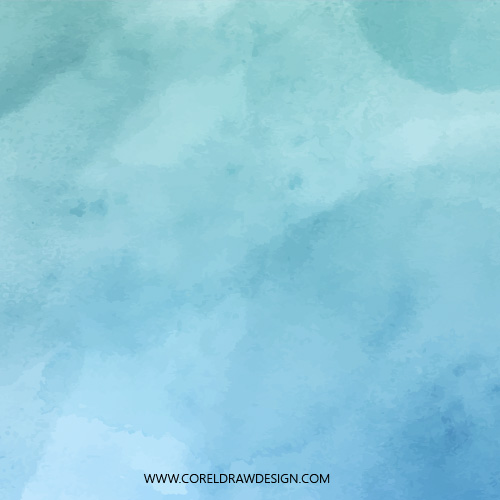 Ocean Blue Watercolor Texture Vector