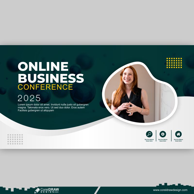 Online Business Website Banner Design CDR