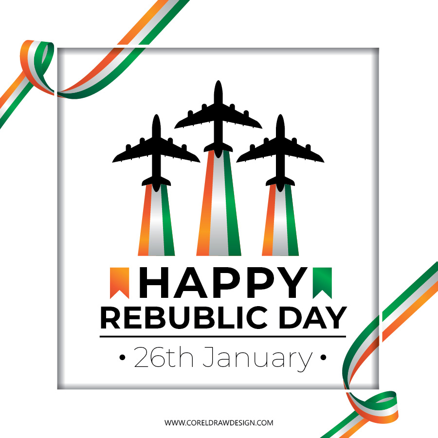Papercut Republic Day Lettering Card