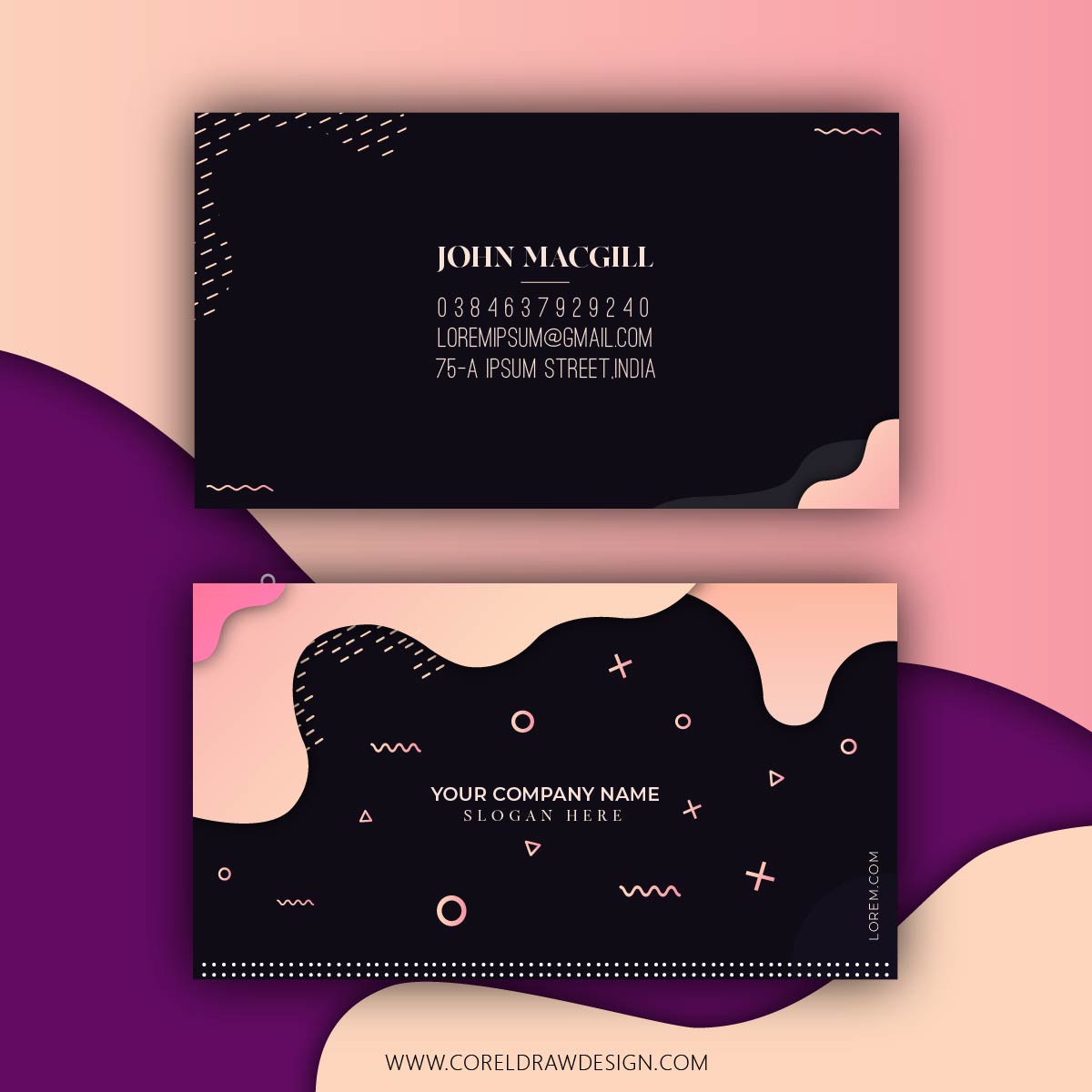 Playful Colorful Business Card Template