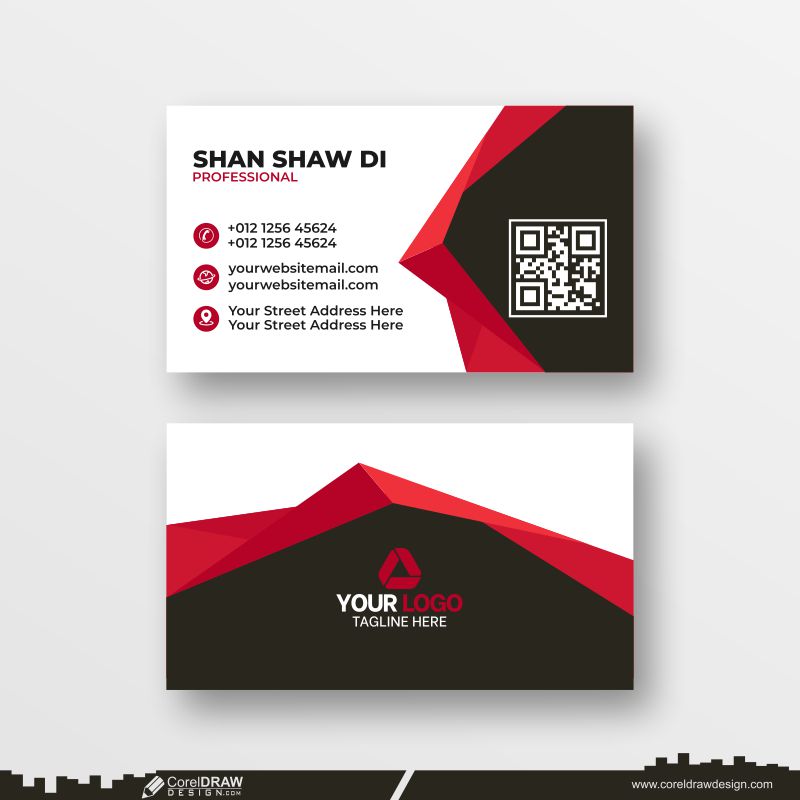 premium abstract business card download design