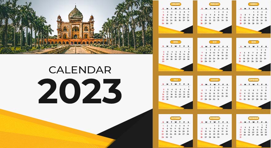 Download Premium Corporate 2023 New Year Calendar Vector Coreldraw